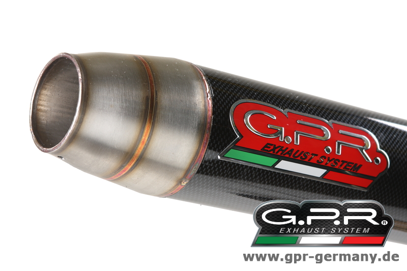 GPR DEEPTONE CARBON KTM DUKE 125 2011/16 SLIP ON